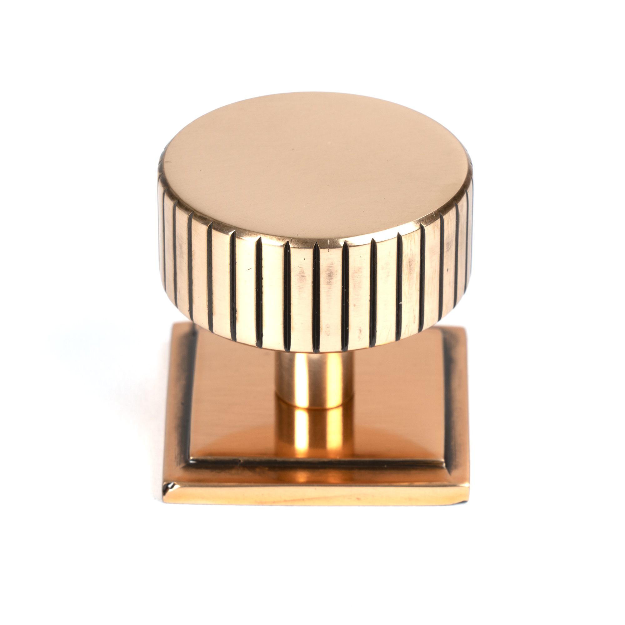 Polished Bronze Judd Cabinet Knob - 38mm (Square)