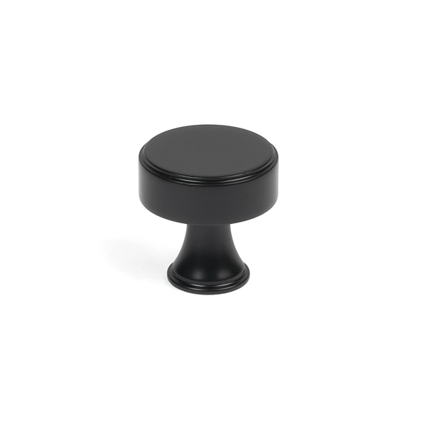 Matt Black Scully Cabinet Knob - 25mm