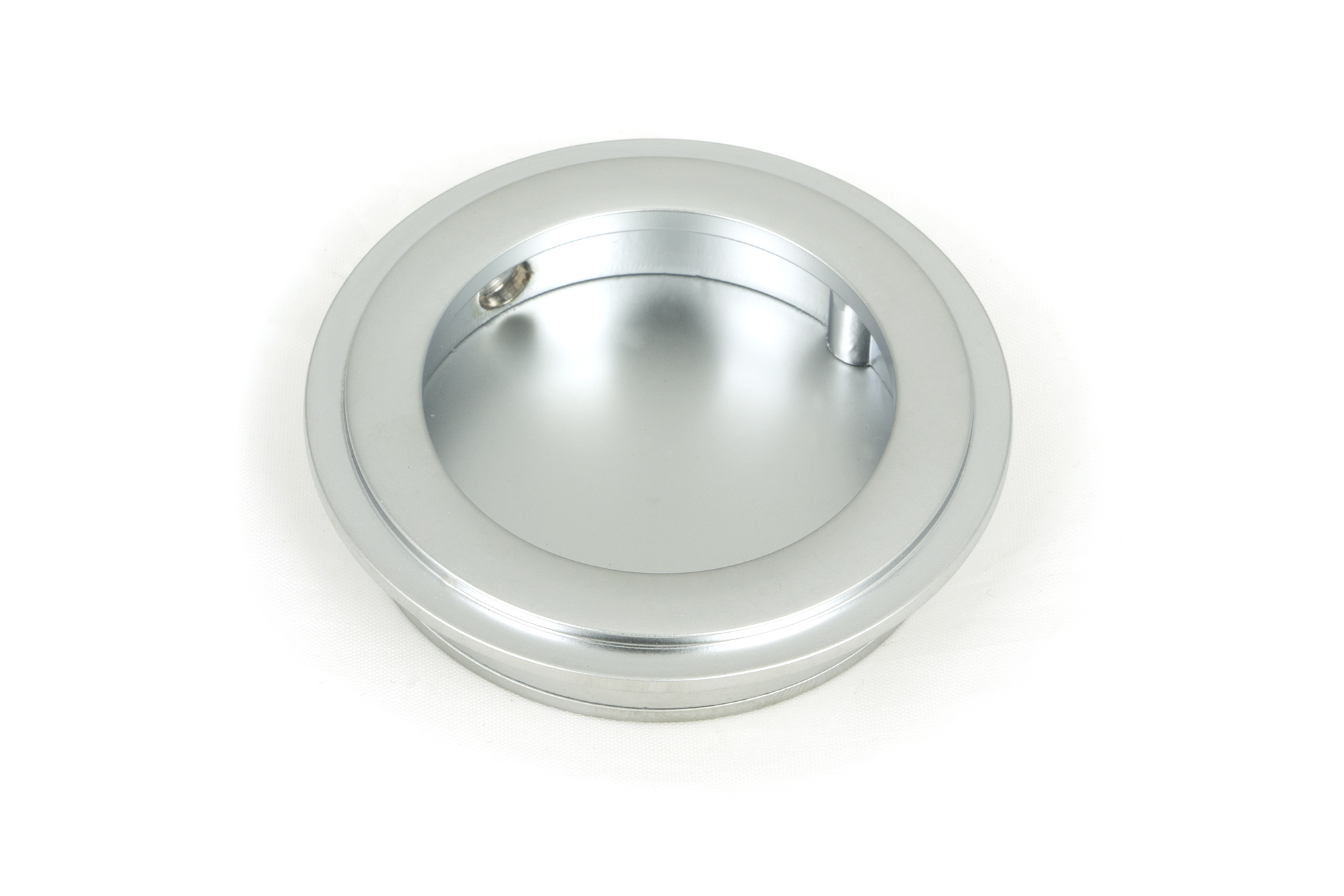 Satin Chrome 60mm Art Deco Round Pull