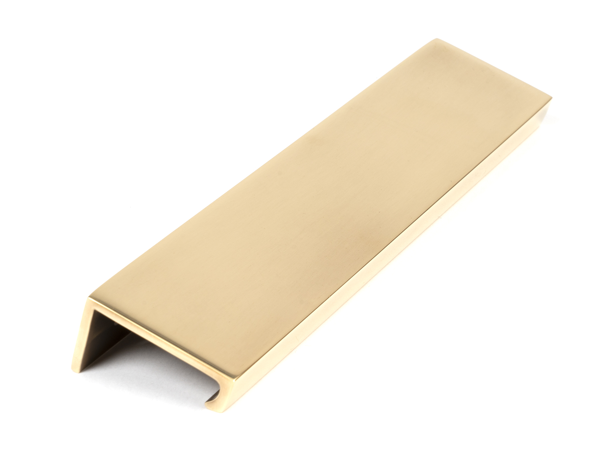 Aged Brass 200mm Plain Edge Pull