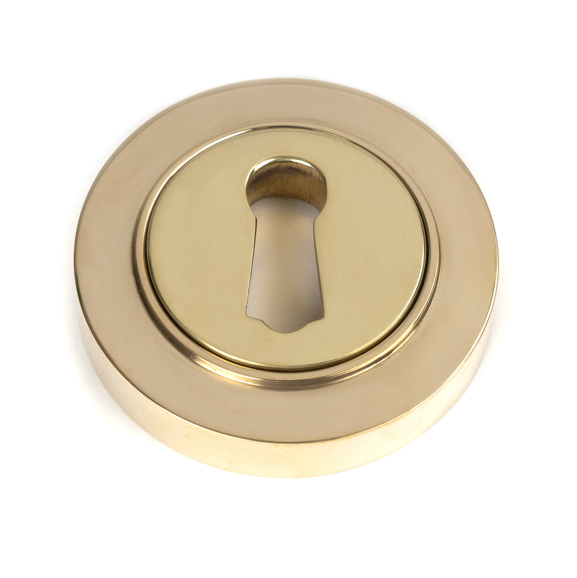 Polished Brass Round Escutcheon (Plain)