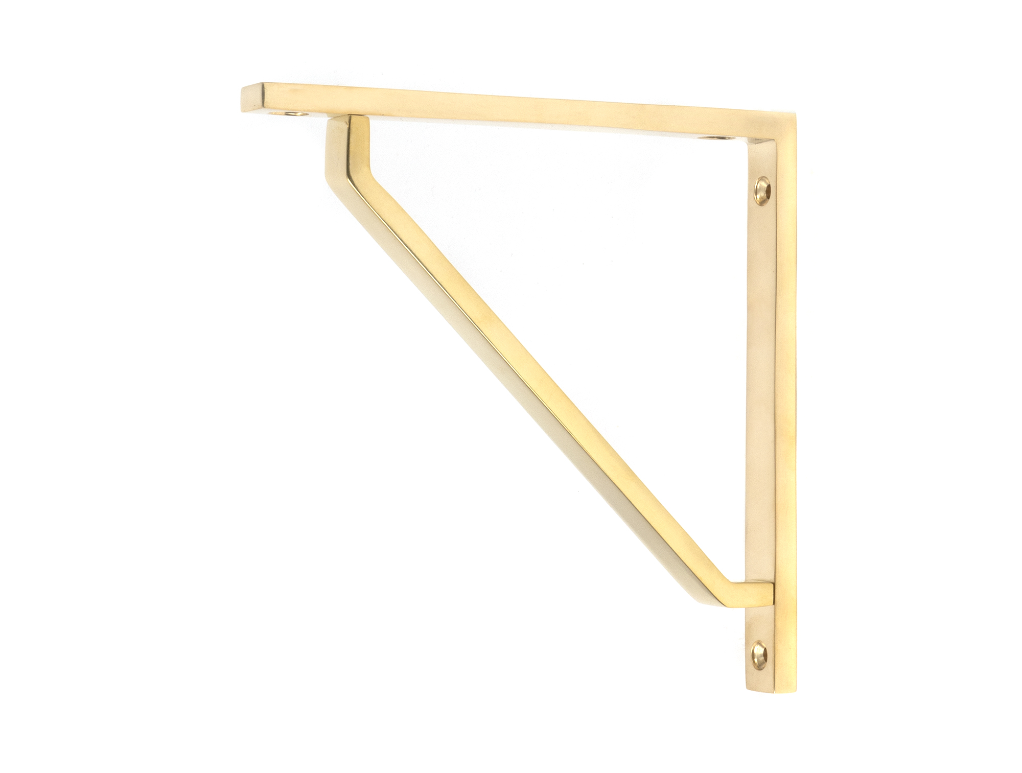Polished Brass Barton Shelf Bracket (150mm x 150mm)