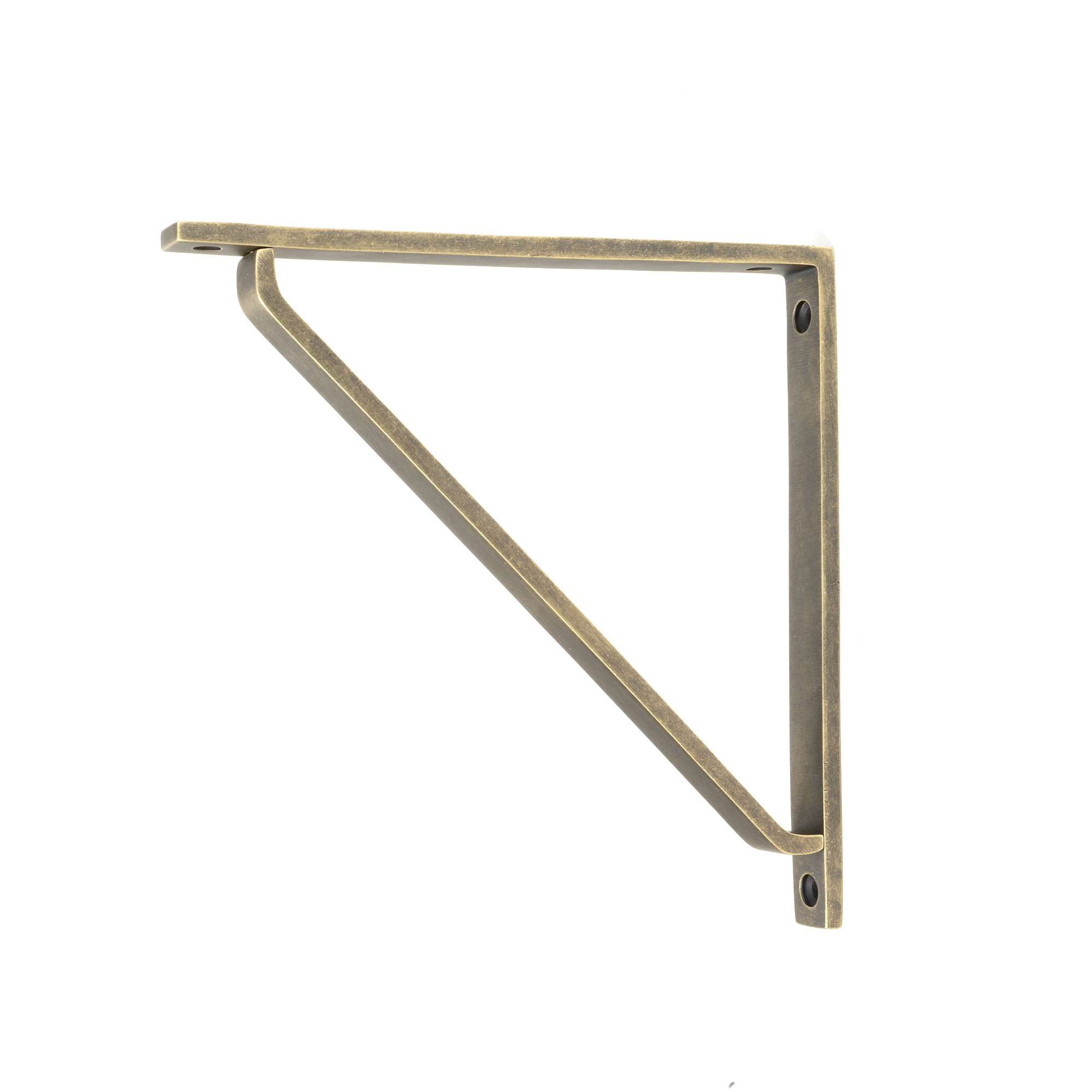Burnished Brass Barton Shelf Bracket (200mm x 200mm)