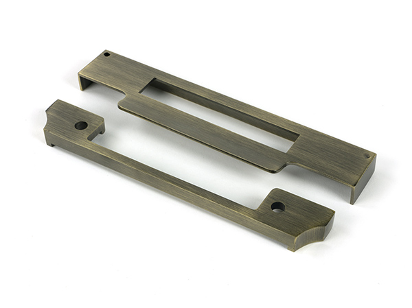 Aged Brass ½" Rebate Kit for Euro Sash Lock