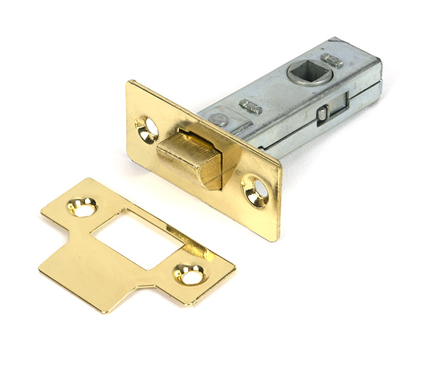 Polished Brass 2½" Tubular Mortice Latch
