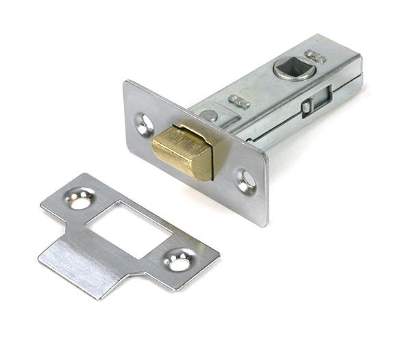 Satin Chrome 2½" Tubular Mortice Latch