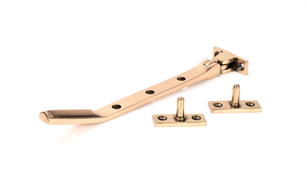 Polished Bronze Art Deco 8" Stay