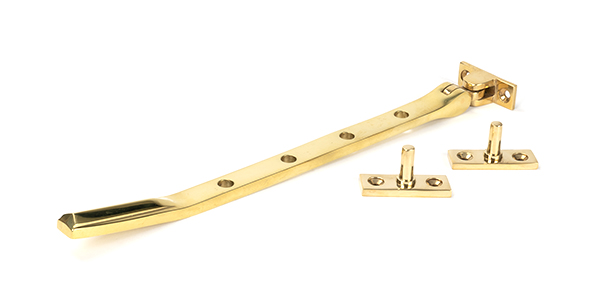 Polished Brass Art Deco 10" Stay