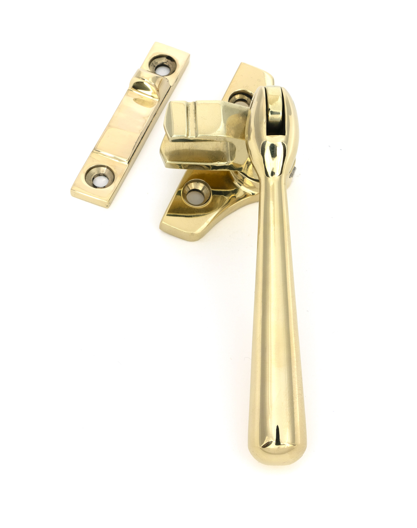 Polished Brass Night-Vent Locking Newbury Fastener (Steel Window)