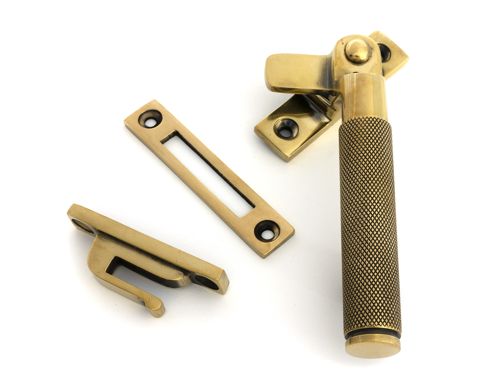 Aged Brass Locking Brompton Fastener � RH