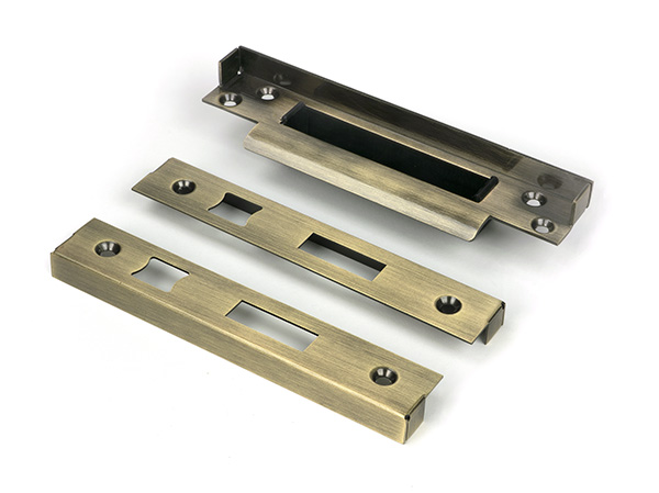 Aged Brass ½" Rebate Kit for Sash Lock