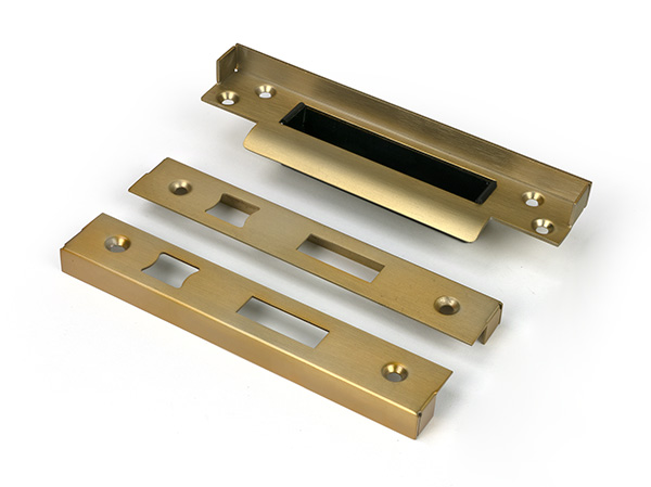 Satin Brass ½" Rebate Kit for Sash Lock