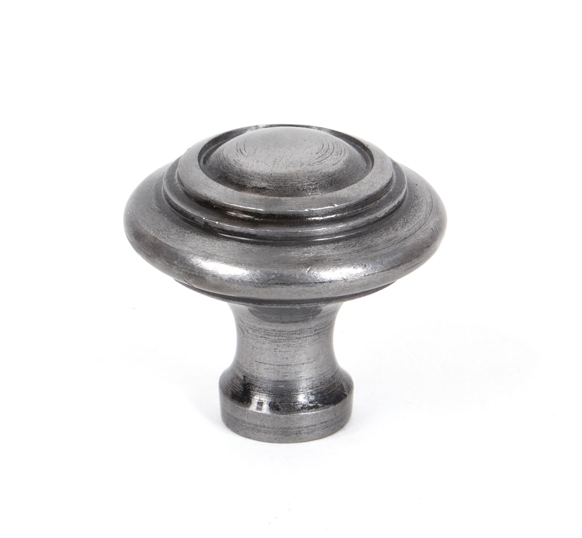 Natural Smooth Ringed Cabinet Knob - Large