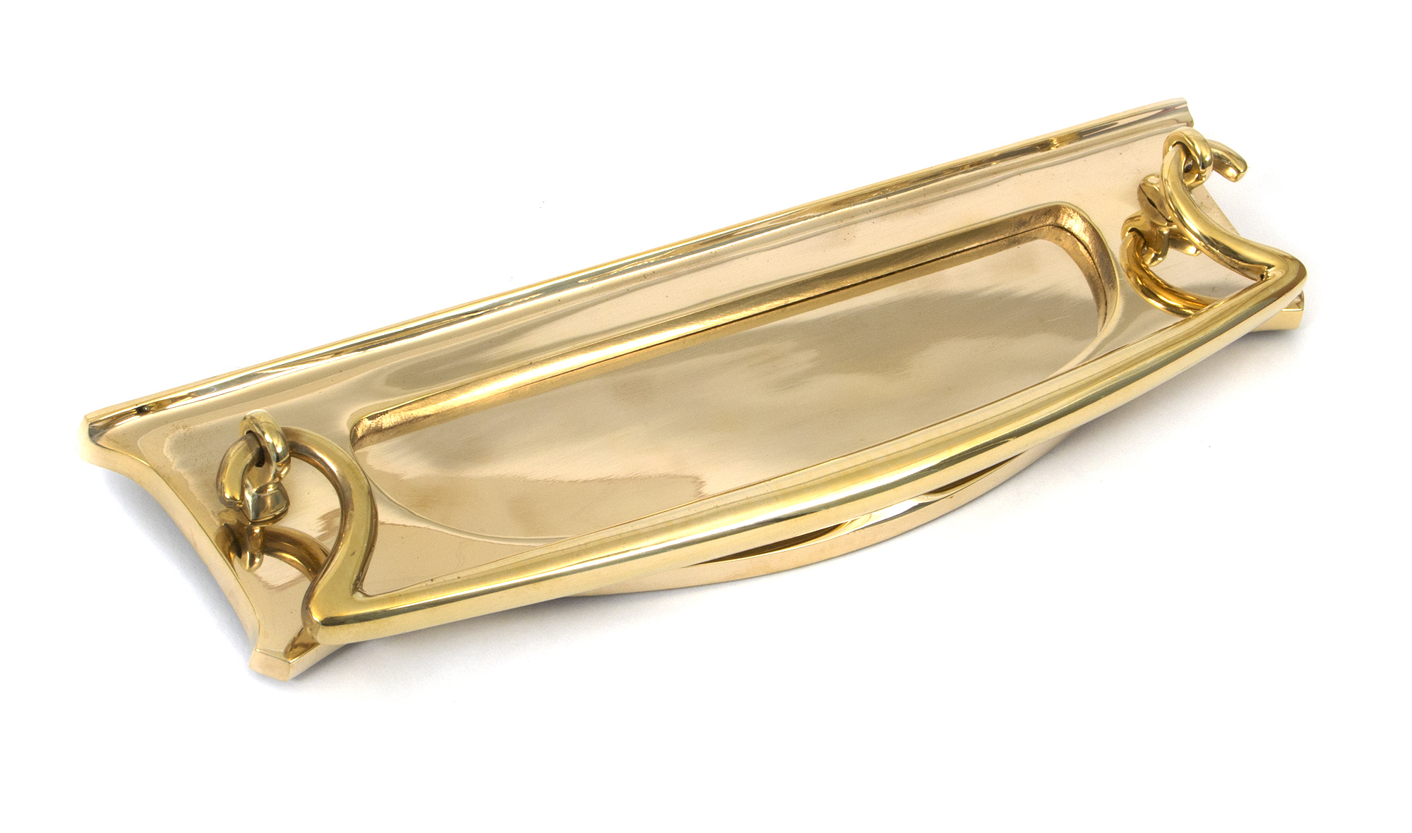 Polished Brass Art Deco Letter Plate