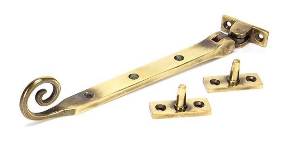Aged Brass 8" Monkeytail Stay