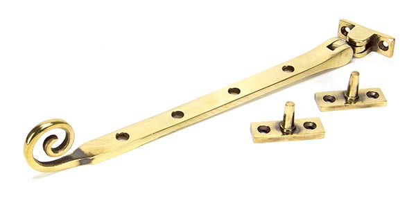 Aged Brass 10" Monkeytail Stay