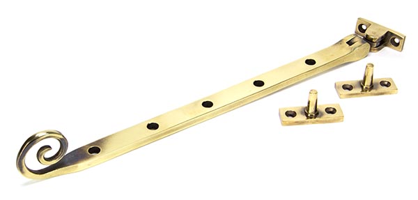 Aged Brass 12" Monkeytail Stay