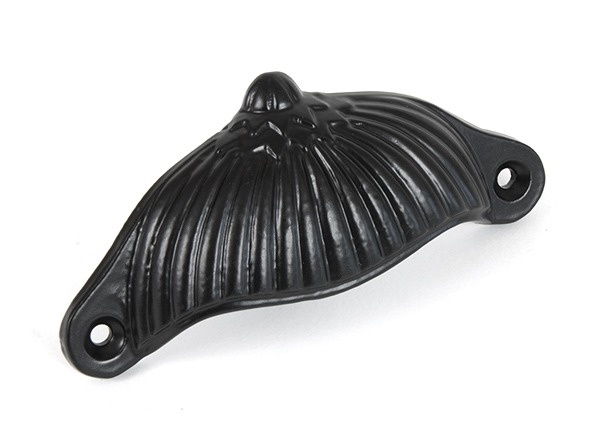 Black 4" Flower Drawer Pull