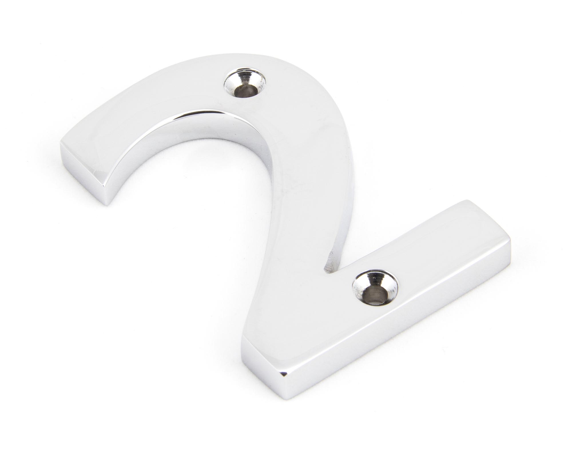 Polished Chrome Numeral 2