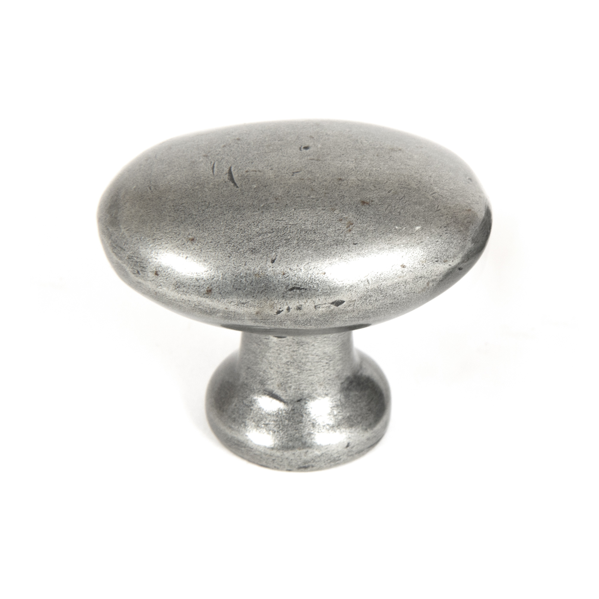 Pewter Oval Cabinet Knob