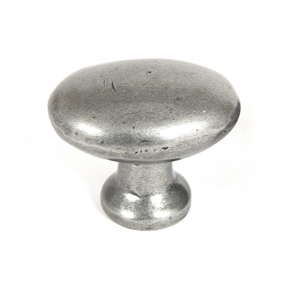 Pewter Oval Cabinet Knob