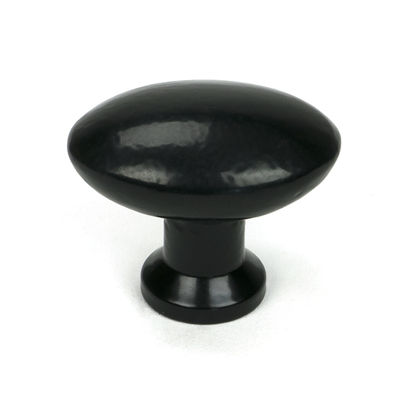 Black Oval Cabinet Knob