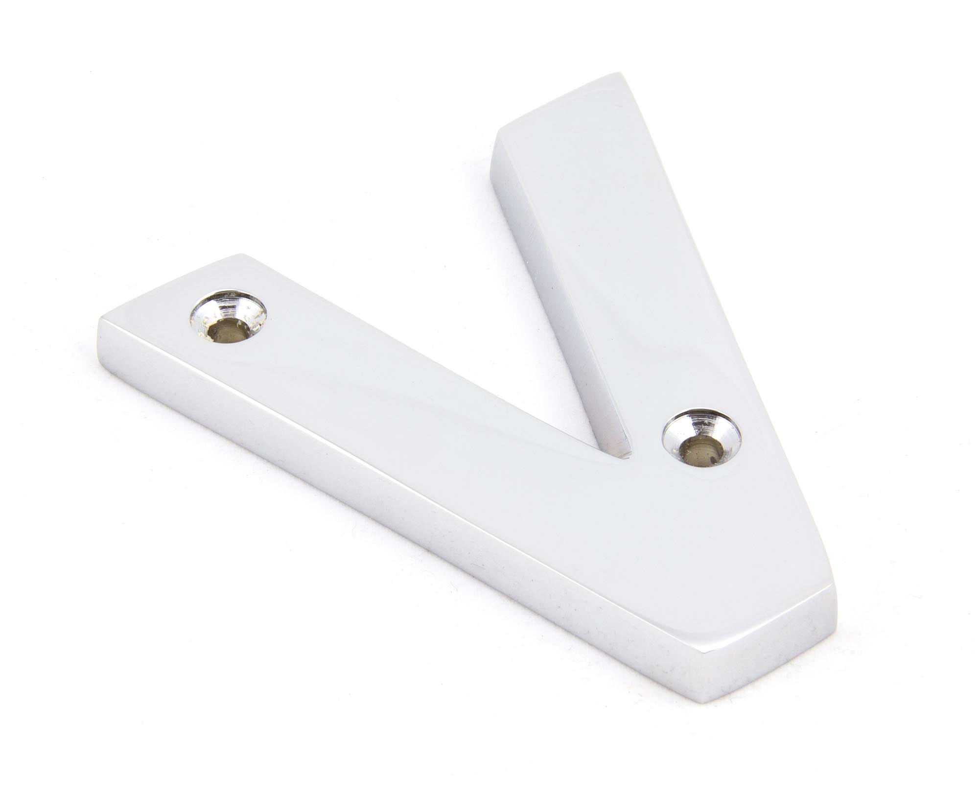 Polished Chrome Letter V