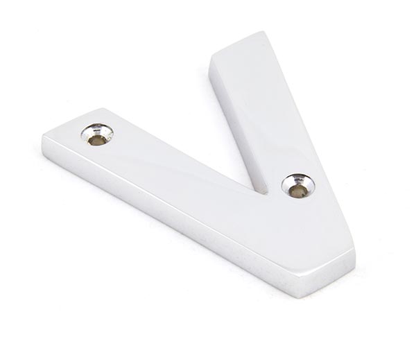 Polished Chrome Letter V