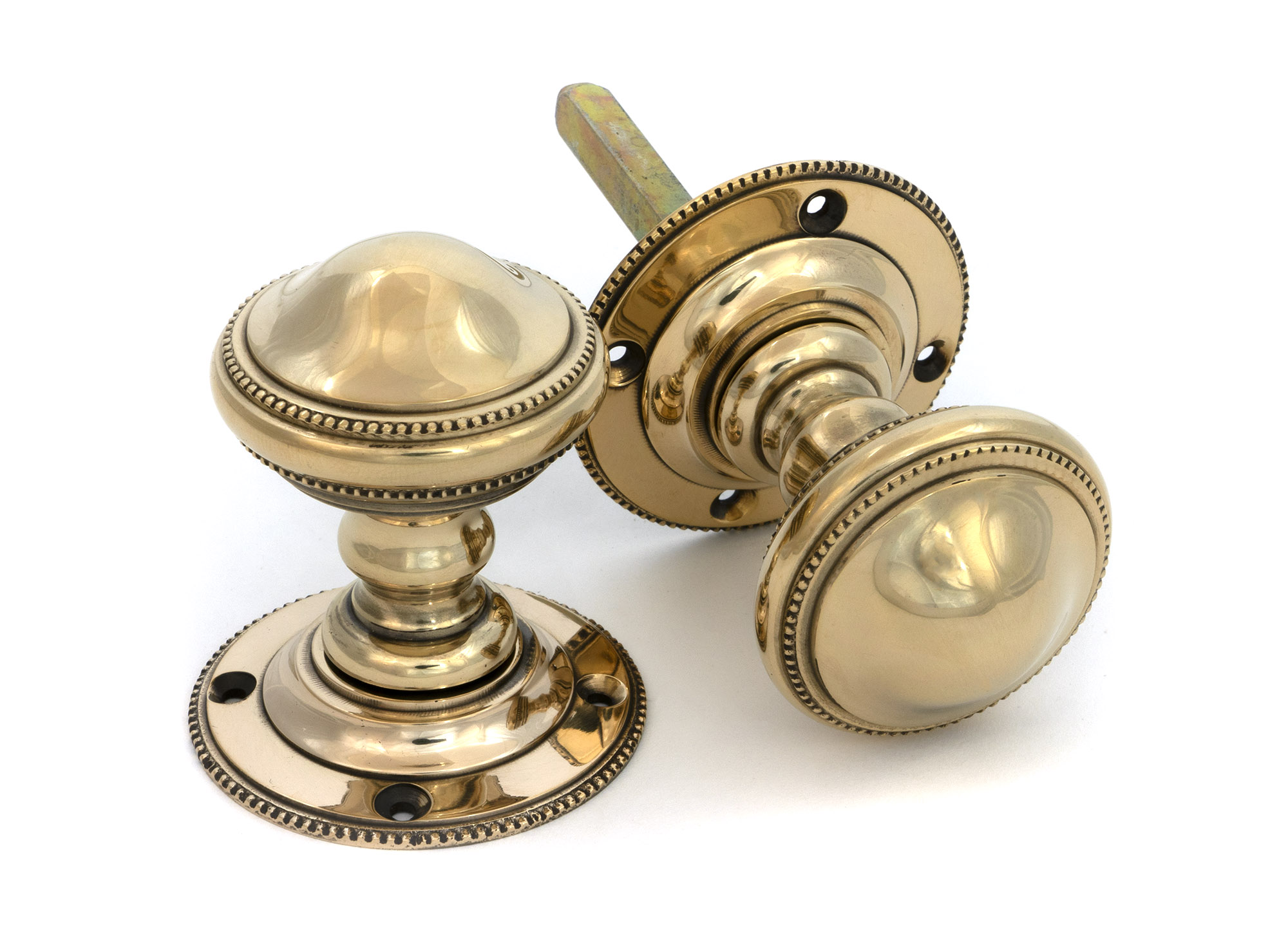 Aged Brass Brockworth Mortice Knob Set