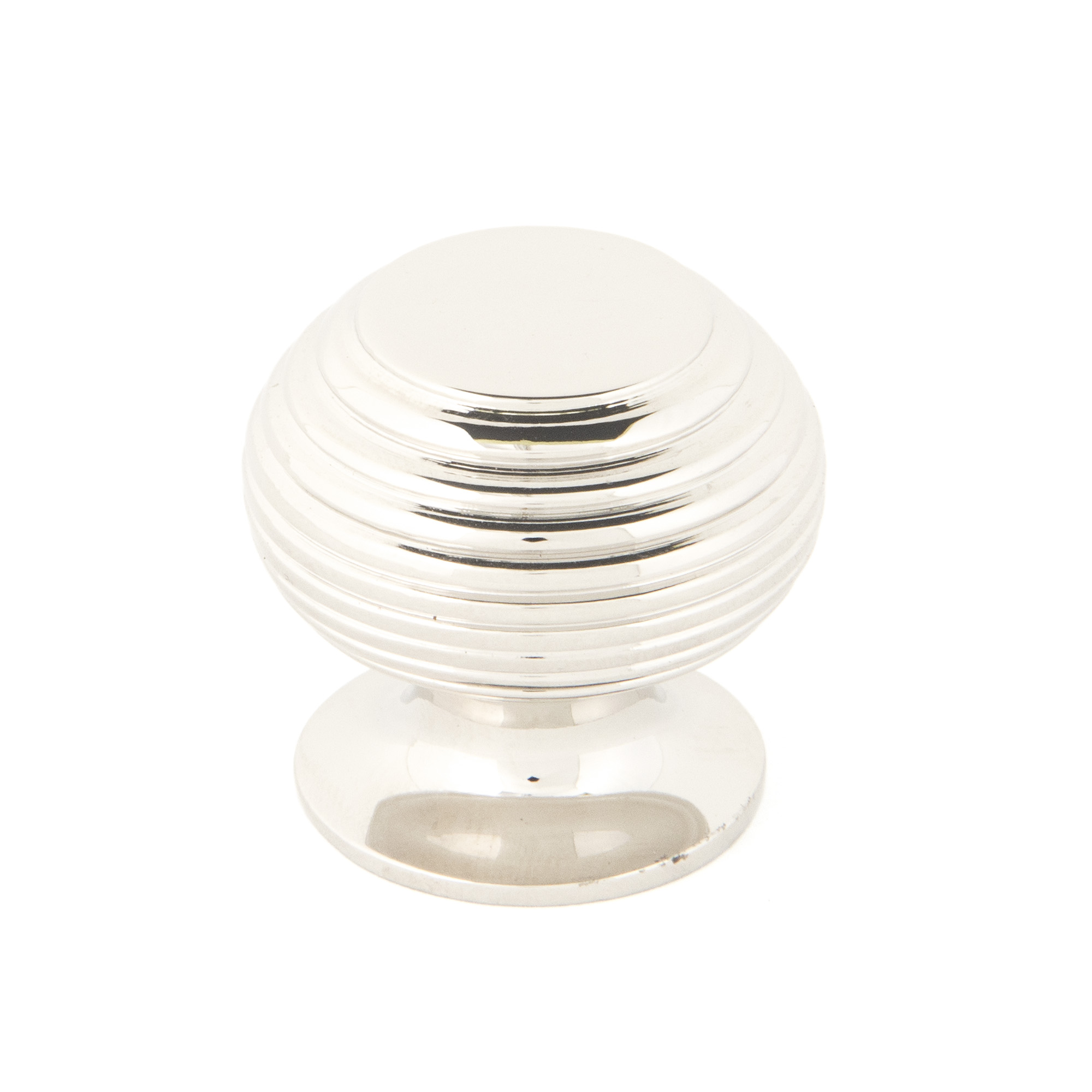 Polished Nickel Beehive Cabinet Knob 30mm