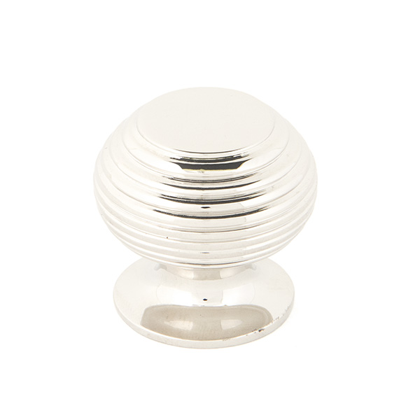 Polished Nickel Beehive Cabinet Knob 30mm
