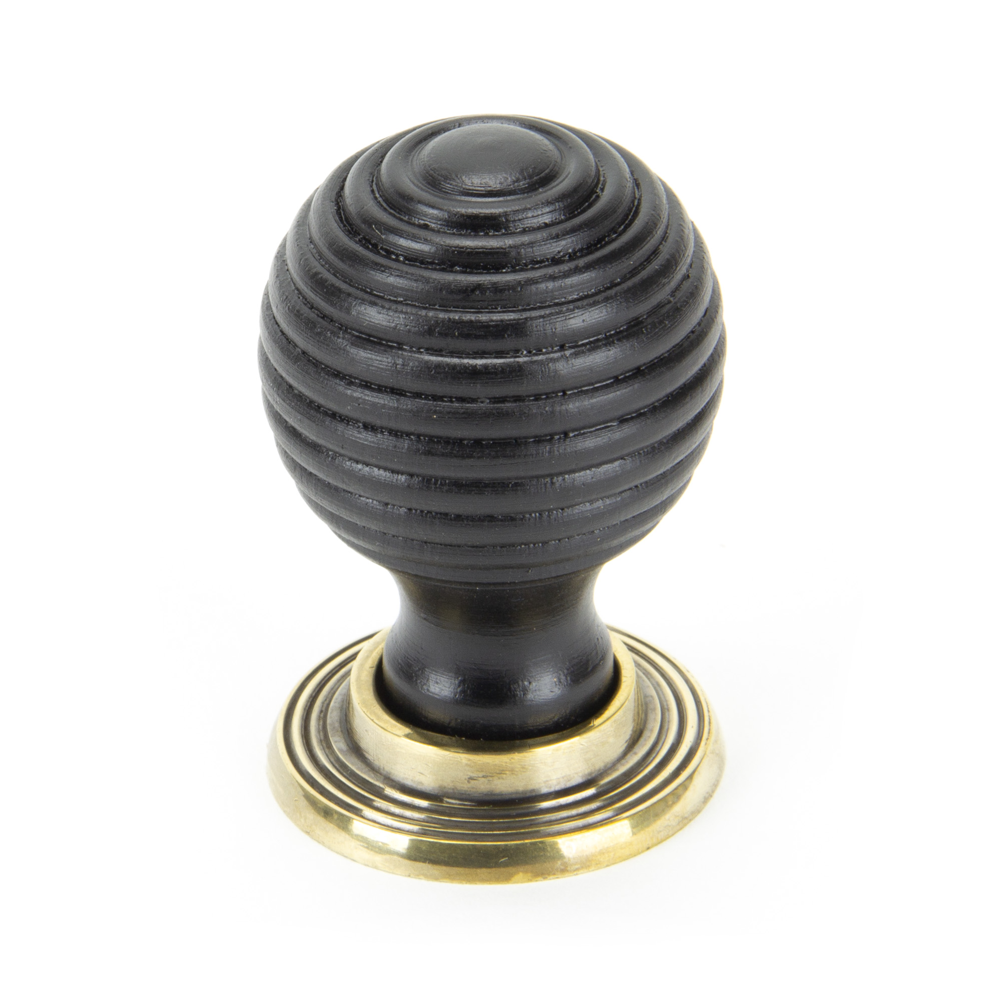 Ebony and AB Beehive Cabinet Knob 38mm