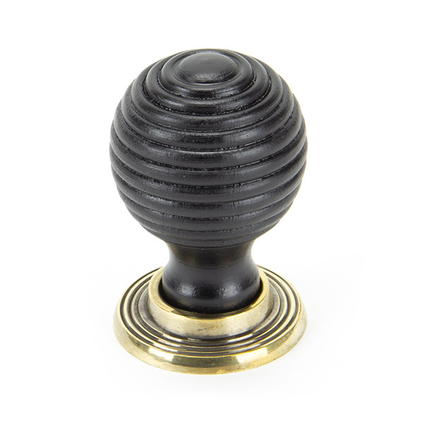 Ebony and AB Beehive Cabinet Knob 38mm