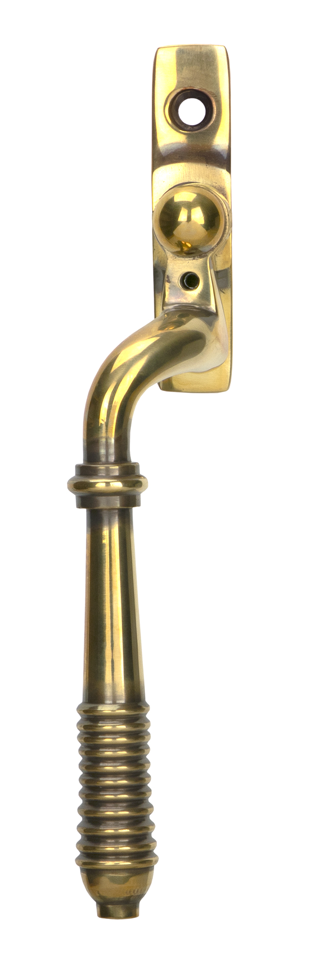Aged Brass Reeded Espag - LH