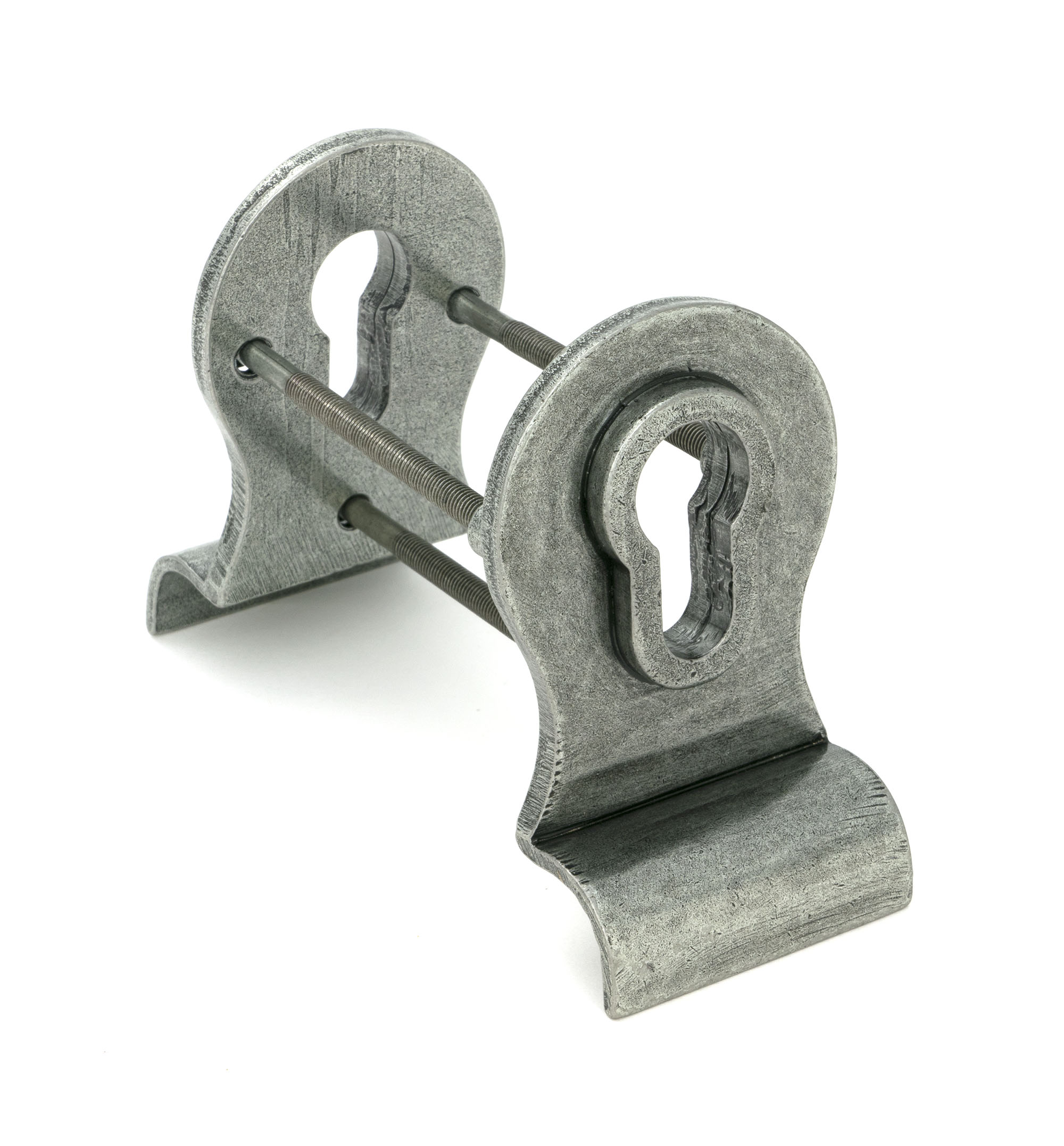 Pewter 50mm Euro Door Pull (Back to Back fixings)