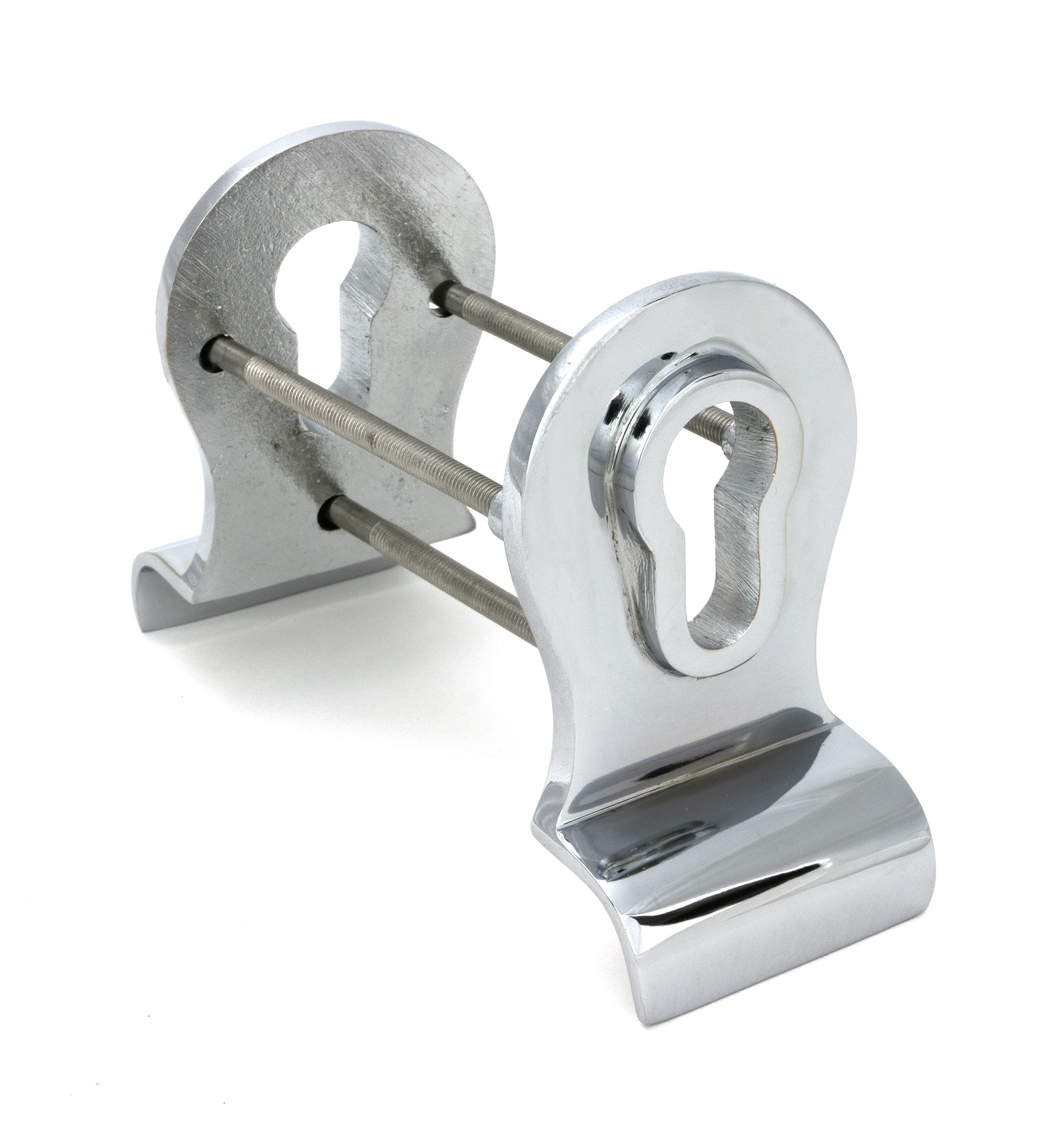 Polished Chrome 50mm Euro Door Pull (Back to Back fixings)