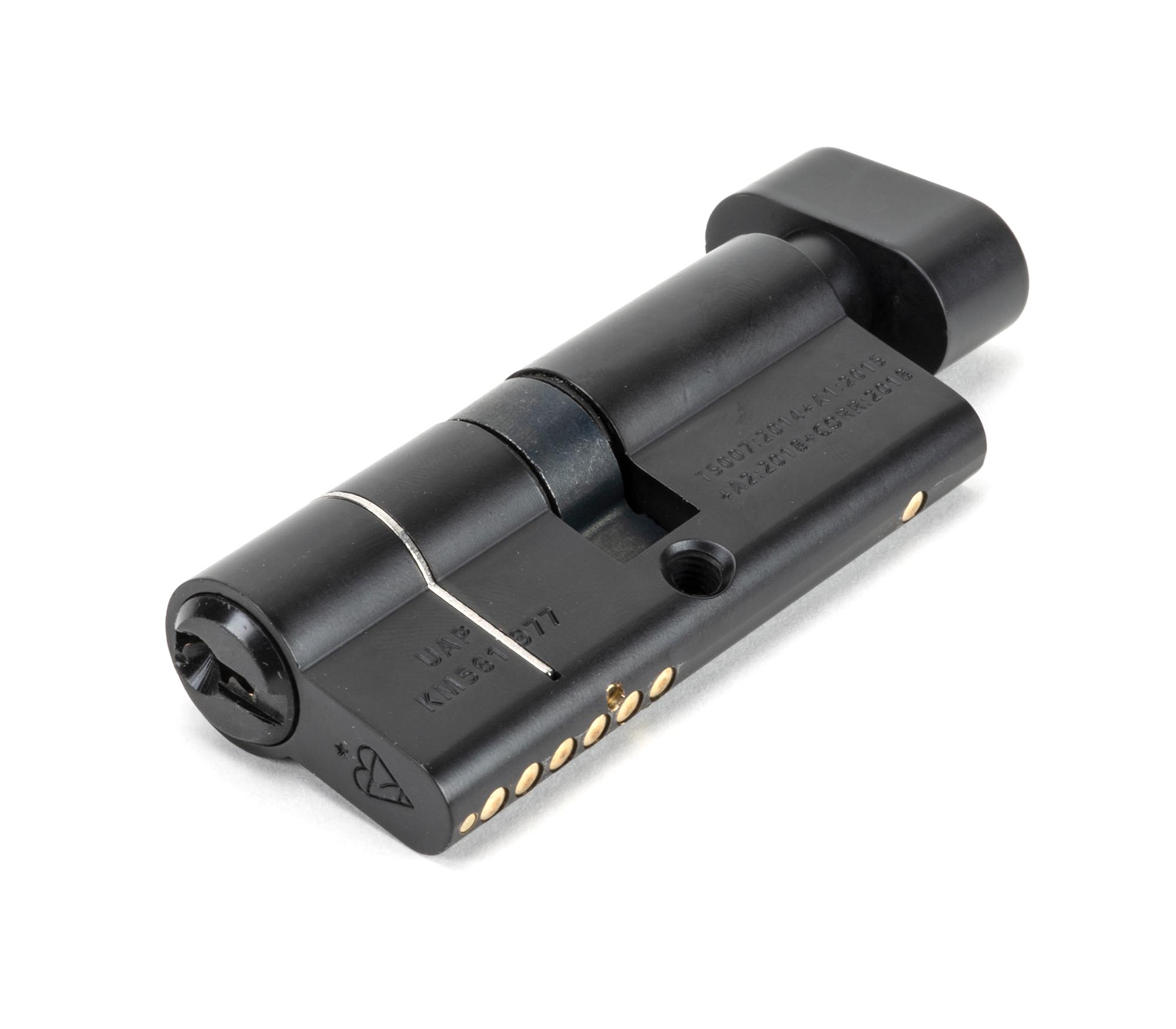 Black 35/35 6pin Euro Cylinder/Thumbturn KD