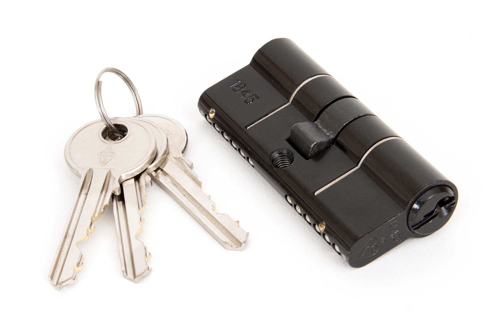 Black 35/35 6pin Euro Cylinder KA