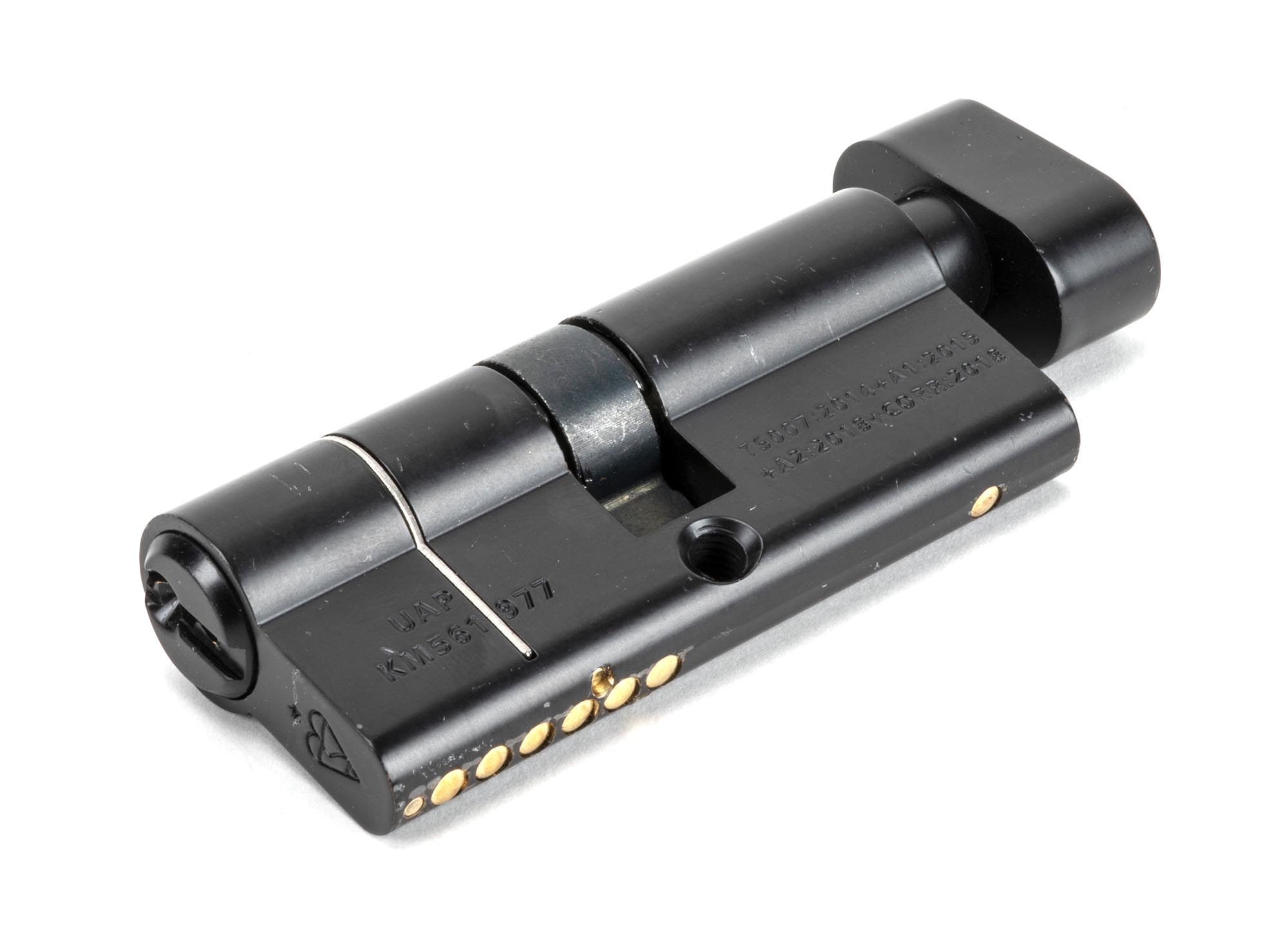 Black 35/35 6pin Euro Cylinder/Thumbturn KA