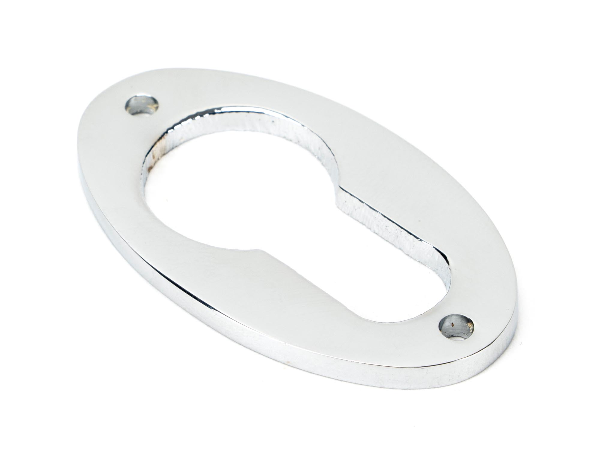 Polished Chrome Oval Euro Escutcheon