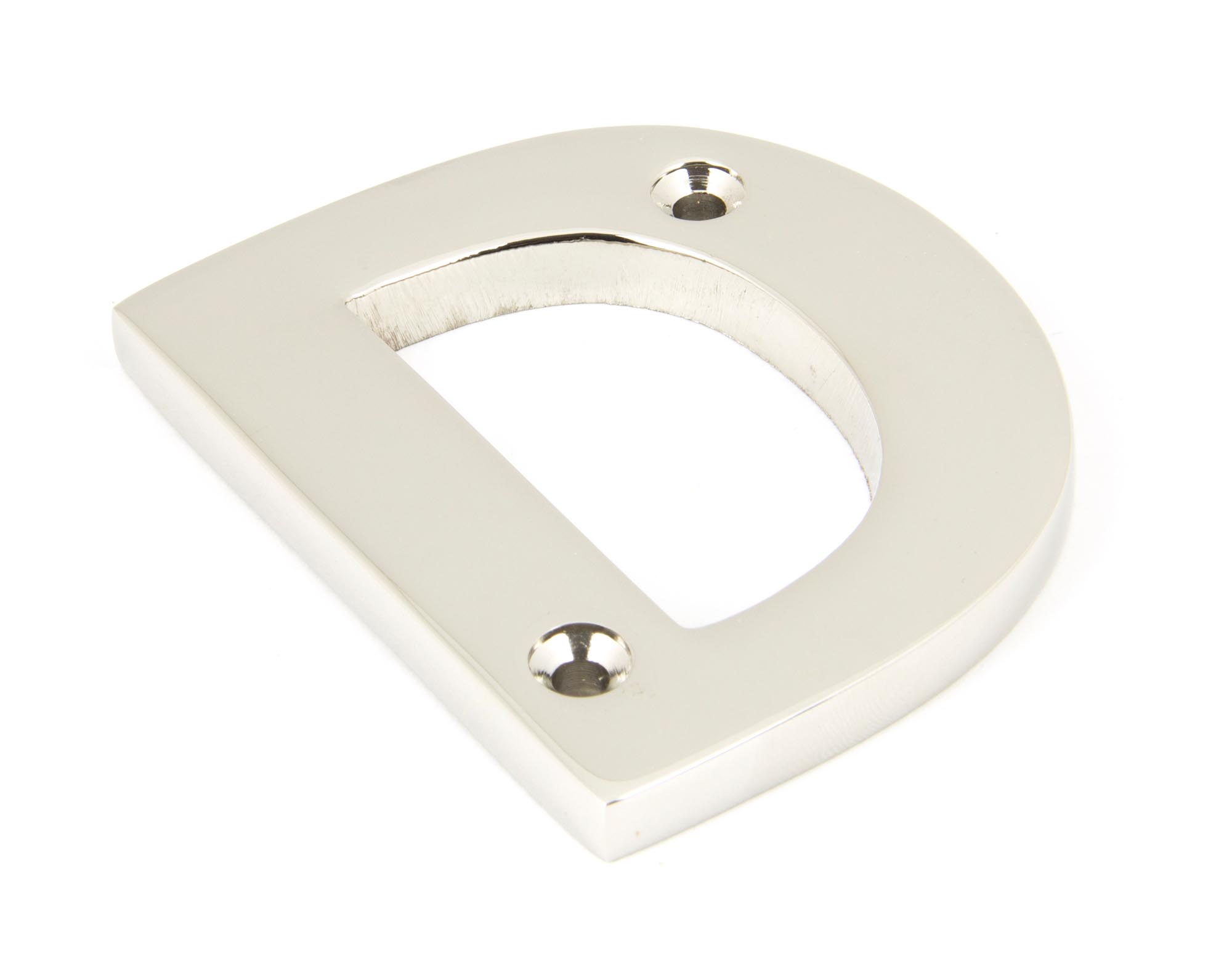 Polished Nickel Letter D