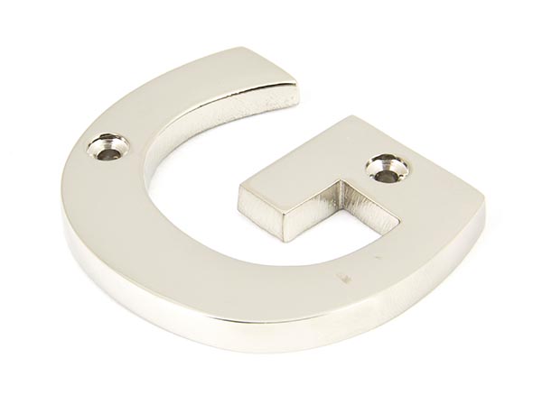 Polished Nickel Letter G