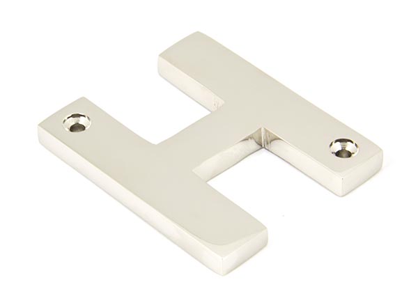 Polished Nickel Letter H