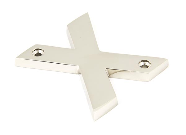 Polished Nickel Letter X
