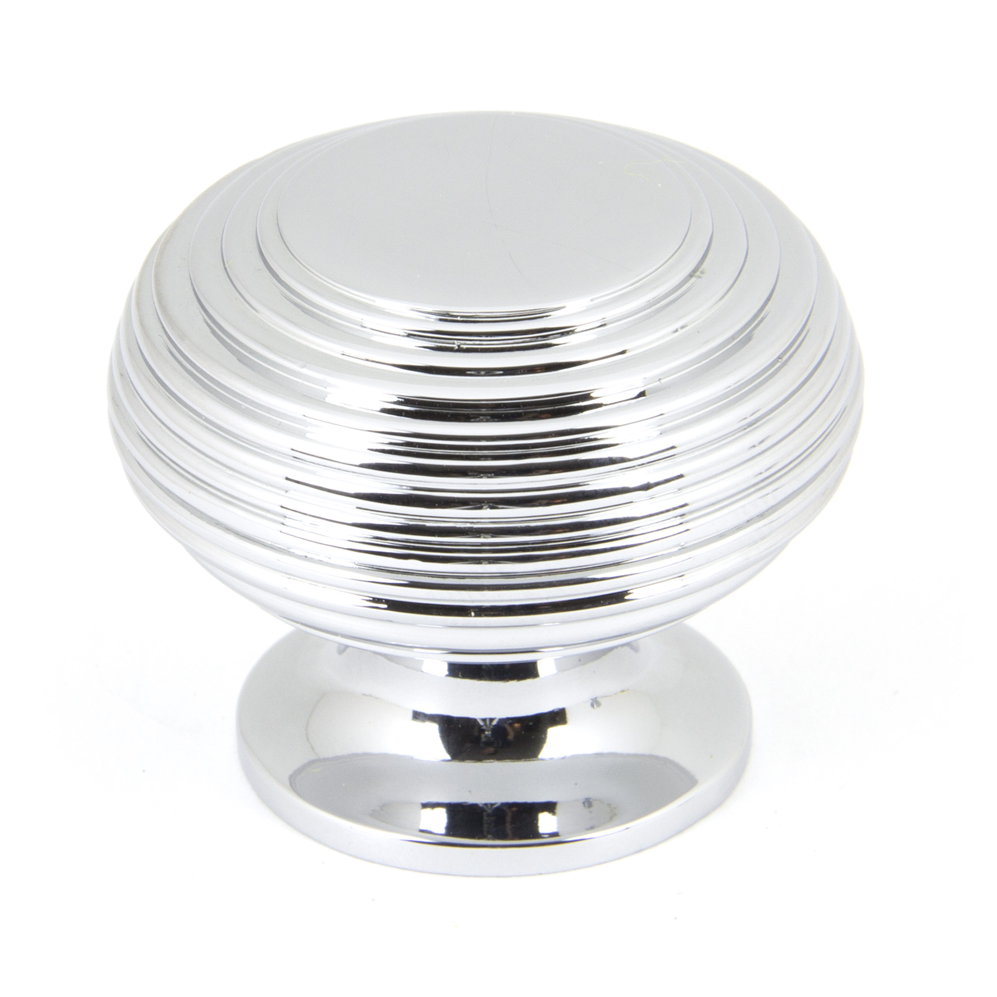 Polished Chrome Beehive Cabinet Knob 40mm