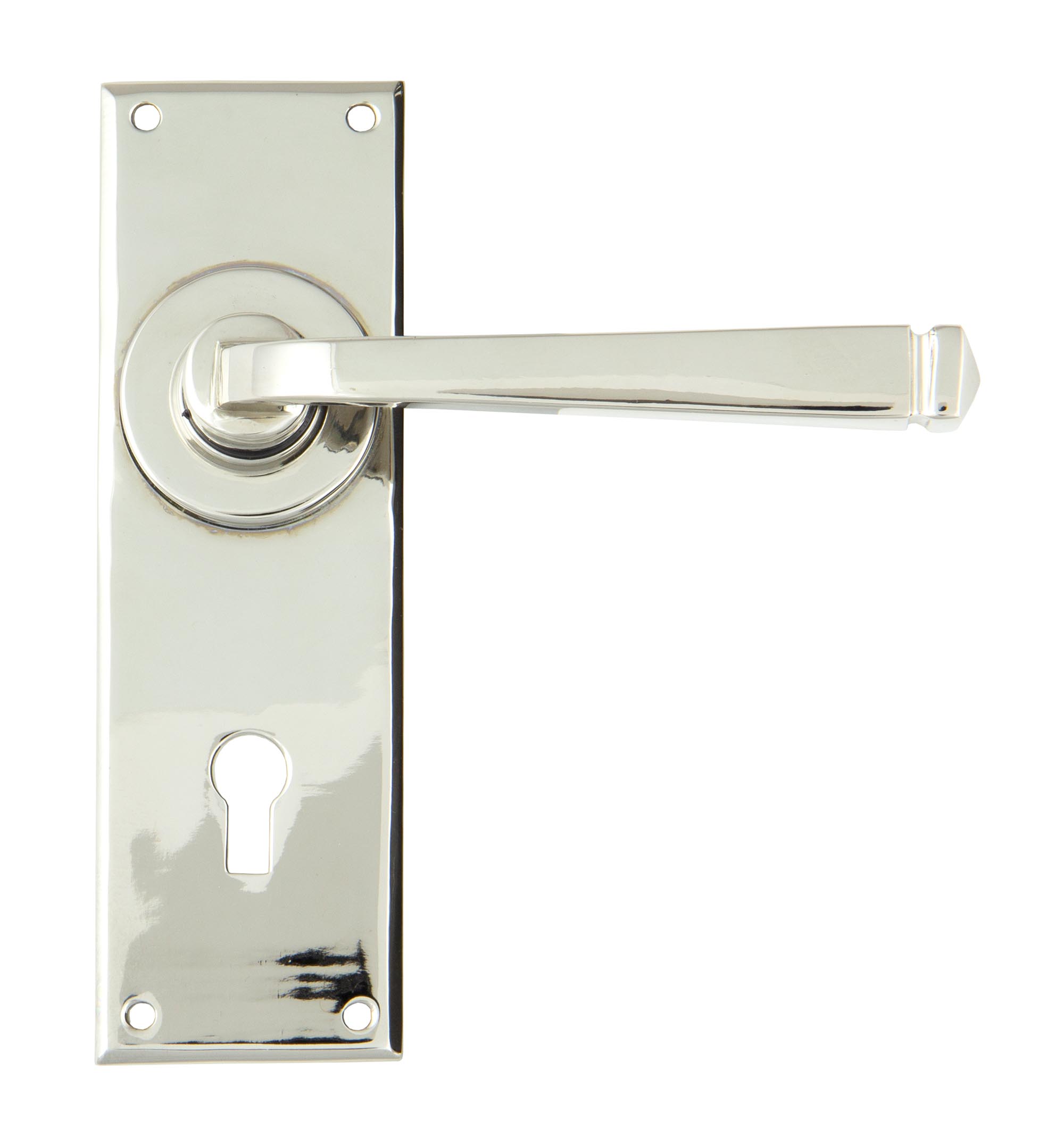 Polished Nickel Avon Lever Lock Set