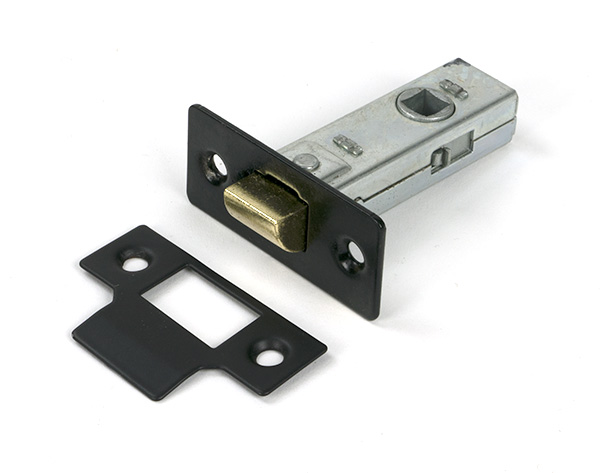 Black 2½" Tubular Mortice Latch