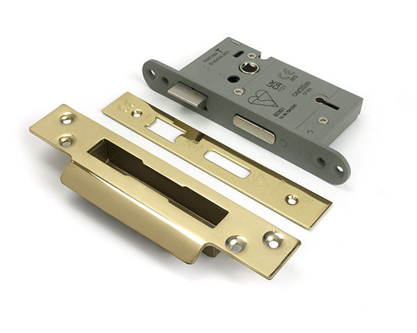 PVD 2½" 5 Lever BS Sash Lock