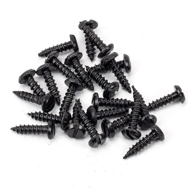 Black 6x½" Round Head Screws (25)