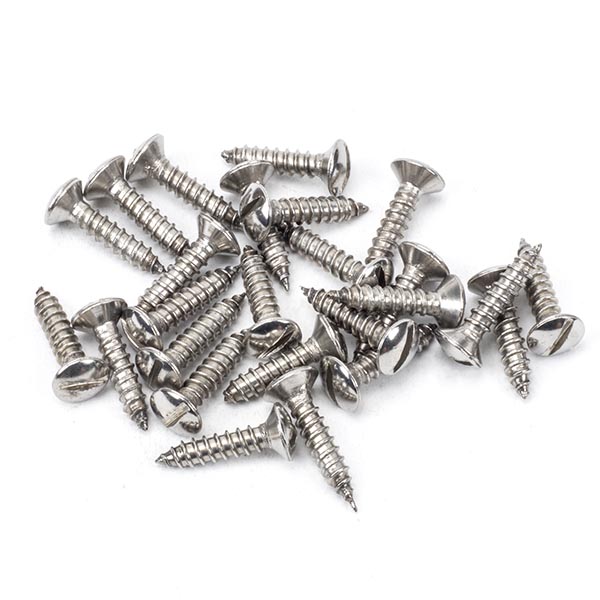 Stainless Steel 8x¾" Countersunk Raised Head Screws (25)